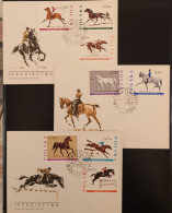 SD)POLAND. HORSES. HORSE RIDERS. FDC. - Colecciones