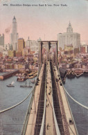 Brooklyn Bridge Over East River - New York - Formato Piccolo Viaggiata – FE390 - Brooklyn