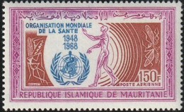 THEMATIC 20th ANNIVERSARY OF WORLD HEALTH ORGANIZATION,  ALLEGORIES  -  MAURITANIE - WHO