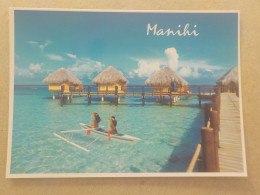 CPSM AU + PLUS RAPIDE - POLYNESIE FRANCAISE - TAHITI - HOTEL MANIHI PEARL BEACH RESORT -  NON VOYAGEE - French Polynesia