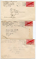 United States WWII 1943 A.P.O. 700 Oran, Algeria Airmail Covers; 7th & 180th Station Hospital, 12th & 21st General Hosp. - Marcofilia