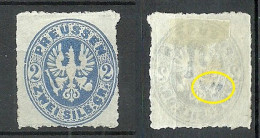 Deutschland Germany Preussen 1862 Michel 17 * Adlerzeichnung NB! Small Thinned Spot! - Ungebraucht