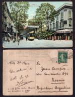 France - 1907 - Nice - Avenue De La Gare - Stadsverkeer - Auto, Bus En Tram