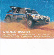 PARIS-ALGER-DAKAR PEUGEOT 205 TURBO 16 ,COULEUR REF 80503 - Rallyes