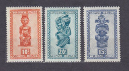 1948 Belgian Congo 263-265 MLH African Figurines - Nuevos