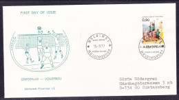 Finland 1977 European Volleyball Championships First Day Cover - Brieven En Documenten