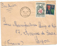 TOGO 20FR+5FR LETTRE COVER AVION LAMA KARA 2.9.1959 - Briefe U. Dokumente