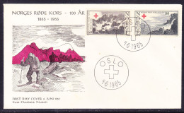 Norway 1965 Red Cross First Day Cover - Briefe U. Dokumente