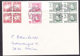 Greenland 1979 Queen Margarethe & Northern Lights Private FDC - Brieven En Documenten