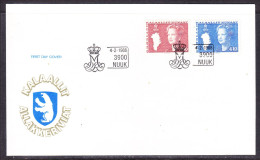 Greenland 1988 Queen Margrethe 11 First Day Cover - Lettres & Documents