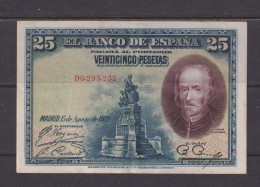 SPAIN  -  1928  25 Pesetas Circulated Banknote As Scans - 25 Peseten