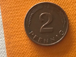 Münze Münzen Umlaufmünze Deutschland BRD 2 Pfennig 1984 Münzzeichen D - 2 Pfennig