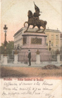 BELGIQUE - Bruxelles - Statue Godefrois De Bouillon - Colorisé - Carte Postale Ancienne - Monumenti, Edifici