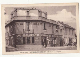 Carte France 87 - Limoges - Au Belvédère - Hôtel De L'Aéroport  - PRIX FIXE - Hotels & Restaurants