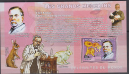 FAMOUS PEOPLE-  CONGO -  2006- LOUIS PASTEUR   600FC SOUVENIR SHEET MINT NEVER HINGED - Louis Pasteur