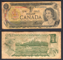 Canada, 1 Dollar, P#85, N° BCR1309954, 1973 , Signatures	RWL, GKB - Canada