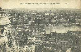 75  PARIS - PANORAMA PRIS DE NOTRE DAME (ref A5969) - Notre Dame De Paris