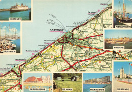 BELGIQUE - Ostende - Multivues - Colorisé - Carte Postale - Oostende