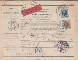 1910. DANMARK. King Frederik VIII. 20 Øre + 25 Øre As 45 øre Franking On Adressebrev (fold) To... (Michel 55) - JF444499 - Briefe U. Dokumente