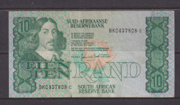 SOUTH AFRICA  -  1978-93 10 Rand Circulated Banknote As Scans - Suráfrica