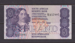 SOUTH AFRICA  -  1978-94 5 Rand De Kock Circulated Banknote As Scans - Südafrika