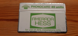 Phonecard United Kingdom, BT 210K - Amerada Hess - Plateformes Pétrolières