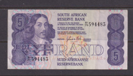 SOUTH AFRICA  -  1978-94 5 Rand De Kock Circulated Banknote As Scans - Suráfrica