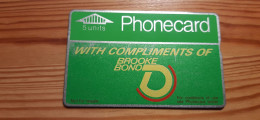 Phonecard United Kingdom, BT 801A - Brooke Bond - BT Edición Publicitaria