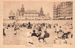 BELGIQUE - Ostende - La Plage Et Le Kursaal - Animé - Carte Postale Ancienne - Oostende