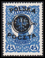 1918. POLSKA. POLSKA POCZTA / K UND K FELDPOST 45 H Never Hinged. (Michel 19) - JF536486 - Ungebraucht