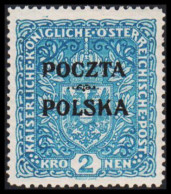 1919. POLSKA. POCZTA POLSKA  / ÖSTERREICH 2 K. Hinged. (Michel 44) - JF536499 - Neufs