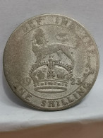 1 SHILLING ARGENT 1923 GEORGE V ROYAUME UNI / UNITED KINGDOM SILVER / USURE - I. 1 Shilling