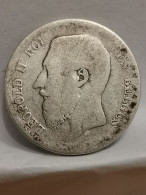 1 FRANC ARGENT 1866 LEOPOLD II TYPE WIENER BELGIQUE / BELGIUM SILVER - 1 Franc