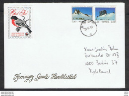 NORWAY: 1985 PUBLICITARY COVERT WITH:  2 K. 50 + 3 K. 50 (874/75)  - TO GERMANY - Covers & Documents