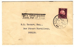 Irlande - Lettre FDC De 1957 - Oblit Baile Atha Cliath - Valeur Oblitéré = 28 € - Sur Lettre ++ - Brieven En Documenten