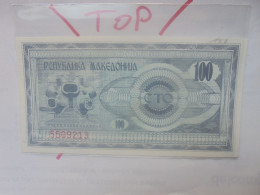 MACEDOINE 100 Denar 1992 Neuf (B.30) - Noord-Macedonië