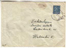 Finlande - Lettre De 1955 - Expédié Vers Helsinki - Avec Cachet Rural 3134 - - Covers & Documents