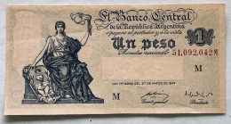 1947 Banknote Argentina 1 Peso VF - Argentina