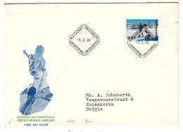 Finlande - Lettre De 1968 - Oblit Helsinki - Ski - Tourisme - - Lettres & Documents