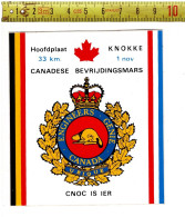 Solde 3025 - CANADESE BEVRIJDINGSMARS  - STICKER - ENGIEERS GENIE CANADA - - 1939-45