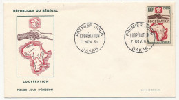 SENEGAL => FDC - Coopération - 7 Novembre 1964 - Dakar - Sénégal (1960-...)