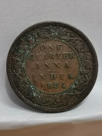 1 QUARTER ANNA 1884 VICTORIA EMPRESS BOMBAY MINT INDE BRITANNIQUE COLONIE / INDIA - India