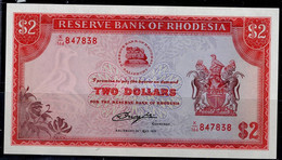 RHODESIA 1979 BANKNOTES TWO DOLLARS UNC !! - Rhodesia