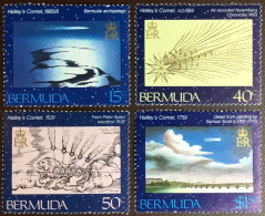 Bermuda 1985  Space Halley's Comet Set  MNH** - Nordamerika