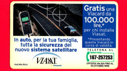 VIACARD - Pubblicitarie - Viasat  - Tessera N. 394 - 50.000 - Pik - 07.1998 - Sonstige & Ohne Zuordnung