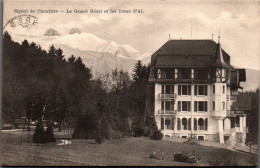 N°111976 -cpa Signal De Chexbres- Le Grand Hôtel Et Les Tours D'Aï- - Chexbres