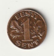 1 SENTI 1929   ESTLAND /26190/ - Estonia