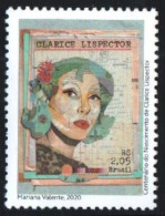 Brazil 2020. Clarice Lispector. 100 Years. Writers. Painting. MNH - Ongebruikt