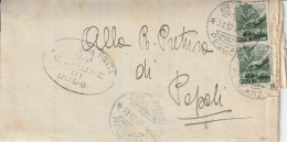 Italy. A163. Bussi. 1945. Stampe Da BUSSI *PESCARA* Per Popoli.  Democratica L. 1 X 2 - Pacchi Postali