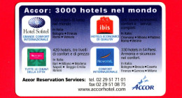 VIACARD - Viacard Pubblicitarie - Accor Hotels -  Tessera N. 635 - 50.000 - Pub - 11.1999 - Autres & Non Classés